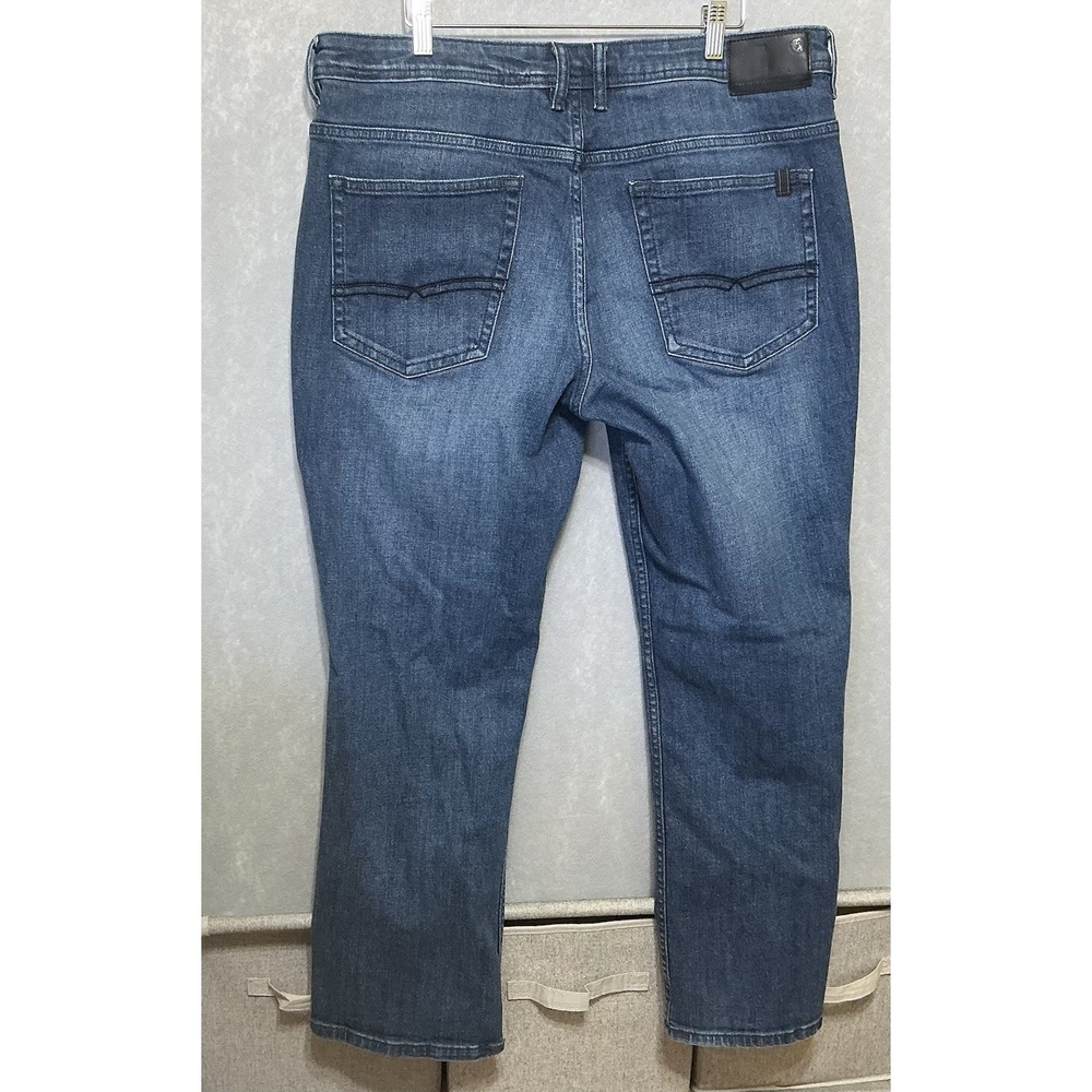 Buffalo David Bitton Jeans Mens 38/30 Blue Jackson-X Straight Stretch - Picture 2 of 8